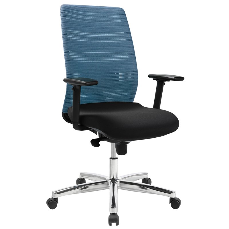 Topstar Airpoint II bureaustoel, zwart/grijs, netbekleding, lendenwirvelsteuning